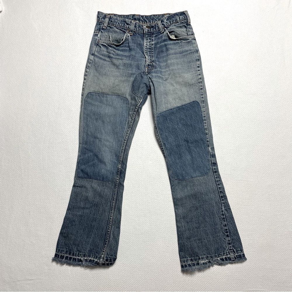 Vintage 70’s Levi’s Jeans Orange Tag Talon Zipper Bellbottom Women’s Size 28-29